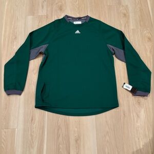 NWT Adidas “Fielders Choice” Green and Charcoal Sweatshirt Men’s Large